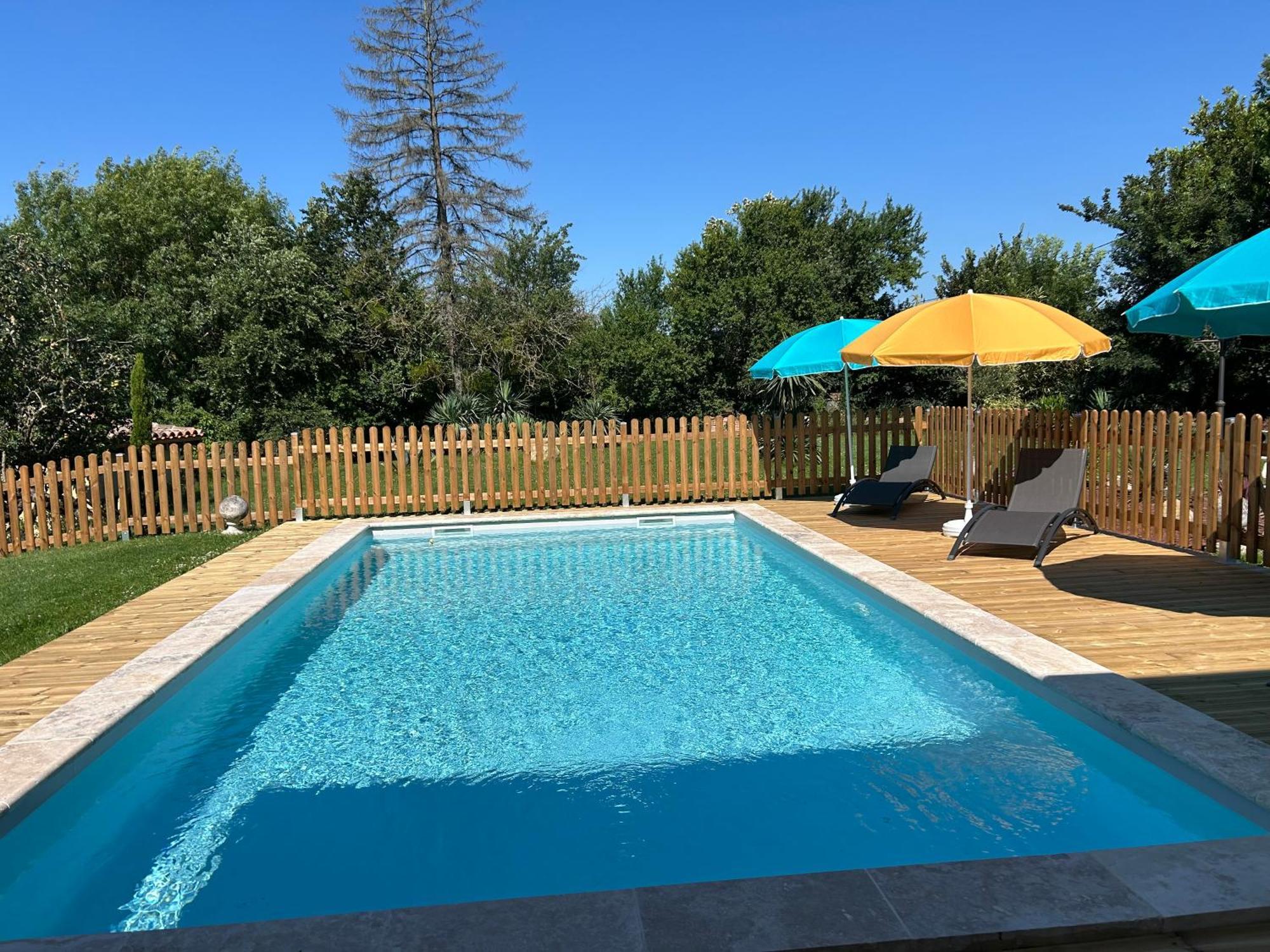 Maison D'Hotes "La Clef Des Champs" Piscine Ortance Sajas Exteriér fotografie